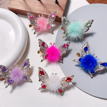 Flying Butterflys Hairpin Cute Adorable Side Clips Girls Shiny Barrette Women Hair Accessories